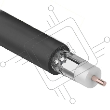 Кабель RG 11/U (75 Ом) 305м Ч (м) Rexant 01-3011