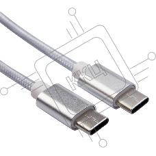Кабель Type-C - Type-C 2,4A/1m/PVC/белый/Rexant