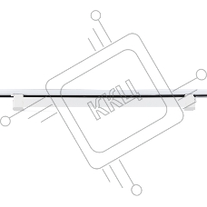Трековый однофазный светильник Ambrella light GL6742 WH белый IP20 40W 4200K 590*35*57