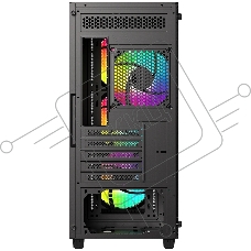 Корпус Case ID-Cooling WARE 300 ARGB Black mATX/win TG/ 4 fans/ Type C/ CPU 160mm/ GPU 320mm/ no PSU