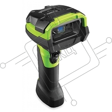 Сканер штрих-кода ручной Zebra DS3678 2D Imager (дальнобойный), беспроводной, USB, Bluetooth, зеленый/чёрный