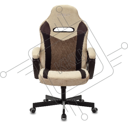 Кресло игровое Бюрократ VIKING 6 KNIGHT BR FABRIC коричневый крестовина металл/пластик