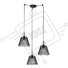 Светильник подвесной HIPER H155-4 3E2740Вт BLACK