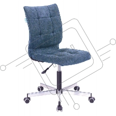 Кресло компьютерное Бюрократ CH-330M/LT-27 без подлокотников, темно-синий Light 27, крестовина металл Кресло компьютерное Бюрократ CH-330M/LT-27 без подлокотников, темно-синий Light 27, крестовина металл