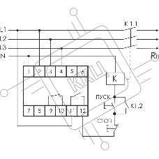 Реле напряжения CP-731 (трехфазный; микропроцессорный; контроль верхнего и нижнего значений напряжения; контроль ассиметрии; чередования фаз; монтаж на DIN-рейке 35мм 3х400/230+N 2х8А 1Z 1R IP20) F&F EA04.009.005