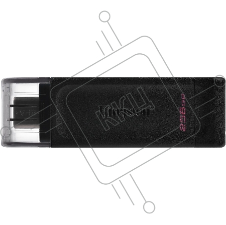 Флеш Диск Kingston 256Gb DataTraveler 70 DT70/256GB USB3.2 черный