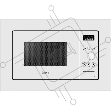 Микроволновая печь встраиваемая Evelux MW 20 W белый, 20 л, 700 Вт, переключатели - кнопки/поворотный механизм