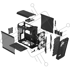 Корпус Fractal Design Torrent Compact RGB Black TG Light Tint / FD-C-TOR1C-02
