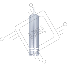 Светильник Ambrella light TN251 SL/S серебро/песок LED 4200K 12W D70*290
