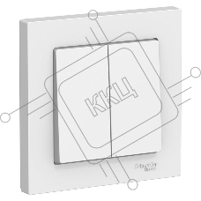 Выключатель 2-кл. ATLAS DESIGN (сх.5) 10АХ в сборе бел. SchE ATN000152