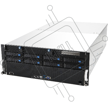 Платформа системного блока ASUS ESC8000A-E11 2x SFF8643 (SAS/SATA)+ 4x SFF8654x8, 2x U.2 support, 2x PCIe, 2x 1GbE, 4x 3000W