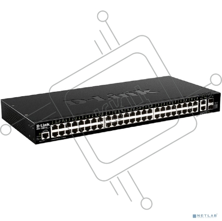 Управляемый L3 стекируемый коммутатор D-Link DGS-1520-52/A1A с 48 портами 10/100/1000Base-T, 2 портами 10GBase-T и 2 портами 10GBase-X SFP+  (454783) {5}