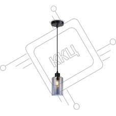 Светильник Ambrella light TR3695 BK/SM черный/дымчатый E27 max 40W D100*1000