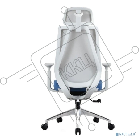 Кресло Chairman CH580 серый пластик, серый/голубой