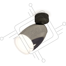 Комплект поворотного светильника Ambrella light XM1123005 DCH/SBK/FR черный хром/черный песок/белый матовый MR16 GU5.3 (A2210, C1123, N7160)