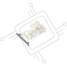 Лоток для SIM-карты Xiaomi Redmi Note 4 серый