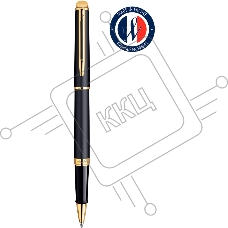 Ручка роллер Waterman Hemisphere (CWS0920750) Matte Black GT F черн. черн. подар.кор.