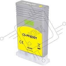 Картридж струйный Cactus CS-PFI030Y PFI-030Y желтый (55мл) для Canon imagePROGRAF TA-20/30