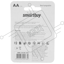 Аккумулятор NiMh Smartbuy SBBR-2A02BL1800 AA/2BL 1800 mAh (24/240)(2шт. в уп-ке)