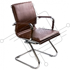 Кресло компьютерное Бюрократ CH-993-Low-V/Brown коричневый, низкая спинка, искусственная кожа