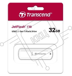 Флеш Диск Transcend 32Gb Jetflash 730 TS32GJF730 USB3.0 белый