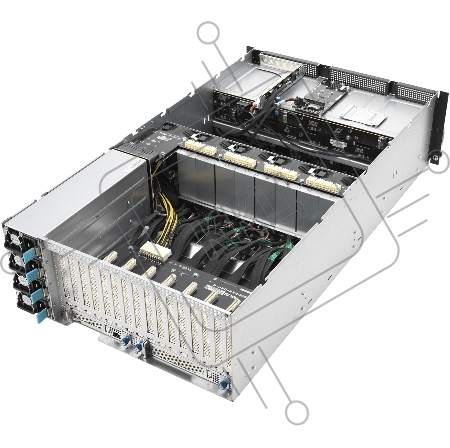 Платформа системного блока ASUS ESC8000A-E11 2x SFF8643 (SAS/SATA)+ 4x SFF8654x8, 2x U.2 support, 2x PCIe, 2x 1GbE, 4x 3000W