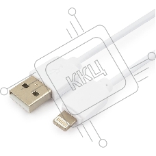 Кабель USB Гарнизон GCC-USB2-AP2-6-W AM/Lightning, для iPhone5/6/7, IPod, IPad, 1.8м, белый, пакет