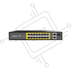 Коммутатор NETIS 16PORT 10/100M 16POE+2XGE+SFP P116GH