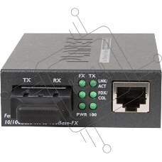 Конвертер FT-802S15 медиа конвертер 10/100TX - 100Base-FX (SC) Single Mode Bridge Fiber Converter - 15KM, LFPT