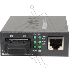 Конвертер FT-802S15 медиа конвертер 10/100TX - 100Base-FX (SC) Single Mode Bridge Fiber Converter - 15KM, LFPT