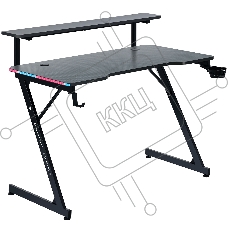 Стол игровой Defender Adamant полка,подвесы,черный,МДФ,RGB Стол игровой Defender Adamant полка,подвесы,черный,МДФ,RGB