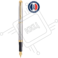 Ручка перьевая Waterman Hemisphere (CWS0920310) Steel GT F сталь нержавеющая/позолота подар.кор.