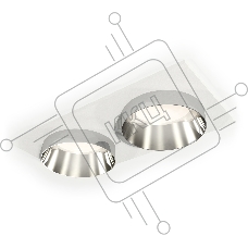 Комплект встраиваемого светильника Ambrella light XC6525022 SWH/PSL белый песок/серебро полированное MR16 GU5.3 (C6525, N6132)