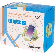 Дырокол Kw-Trio 09652red, до 16 листов, пластик красный, отверстий: 2