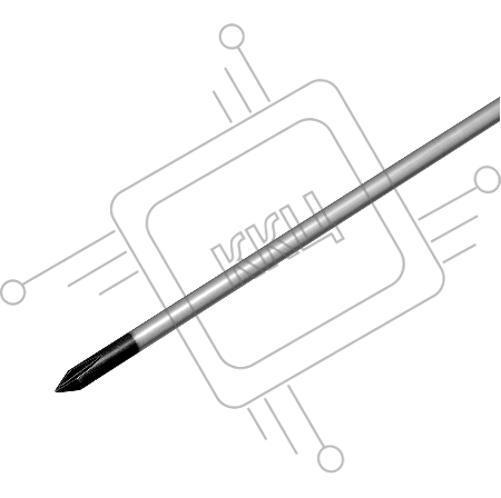 Отвертка, PH0 х 80 мм, CrV, 2-х компонентная рукоятка// Сибртех