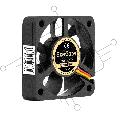 Вентилятор для корпуса ExeGate ExtraSilent ES05010S3P черный, 50 мм, 5000 об/мин, 28 дБ, 3 pin