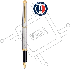 Ручка роллер Waterman Hemisphere (CWS0920350) Steel GT F черн. черн. подар.кор.