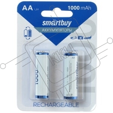 Аккумулятор Smartbuy AA/2BL 1000 mAh (24/240) (SBBR-2A02BL1000) (2шт. в уп-ке)