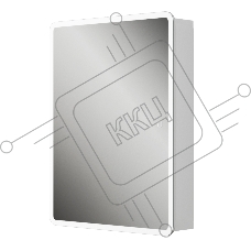 Зеркальный шкаф Bau Stil 60х80, LED подсветка, сенсор, плавное закрывание, оборачиваемый