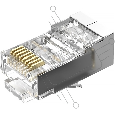 Коннектор Vention RJ45 (8p8c), FTP, cat. 6, под витую пару, экранированный (50шт.)