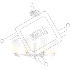 Подвесной светодиодный светильник Ambrella light LH11109/8 WH/FR белый/белый матовый 28W 3000K D720*280