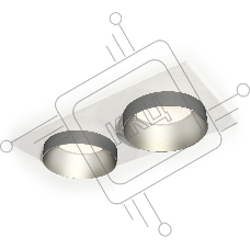 Комплект встраиваемого светильника Ambrella light XC6525023 SWH/MCH белый песок/хром матовый MR16 GU5.3 (C6525, N6133)