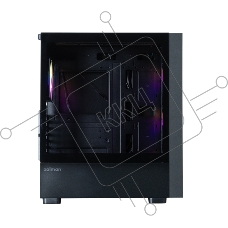 Корпус ZALMAN S6, ATX, BLACK, WINDOW, 2xCombo (3.5