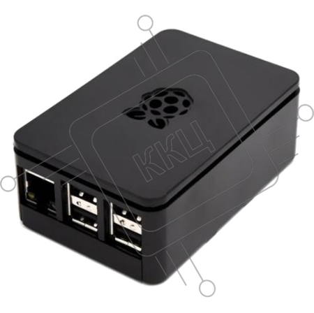 Корпус RA179 black для микрокомпьютера Raspberry Pi 3 ACD Black ABS Plastic case with Logo for Raspberry Pi 3