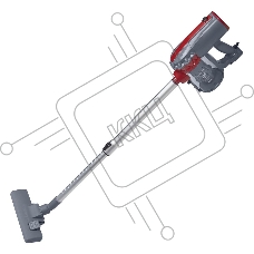 Пылесос вертикальный Galaxy GL 6225 серый/красный, питание от сети, 150 Вт, уборка сухая, пылесборник 0.8 л