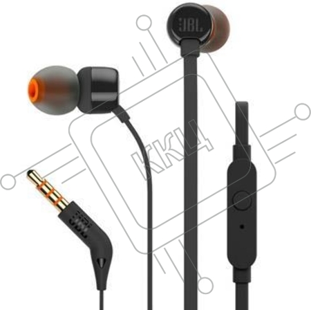 Проводные наушники JBL Гарнитура T110, черная