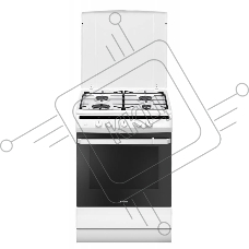Плита газовая Hansa FCGW61000 белый, конфорок 4 шт, духовка 58 л, 60 см x 85 см x 60 см