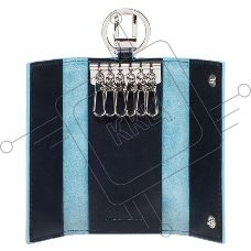 Ключница Piquadro Blue Square PC1397B2/BLU2 синий натур.кожа