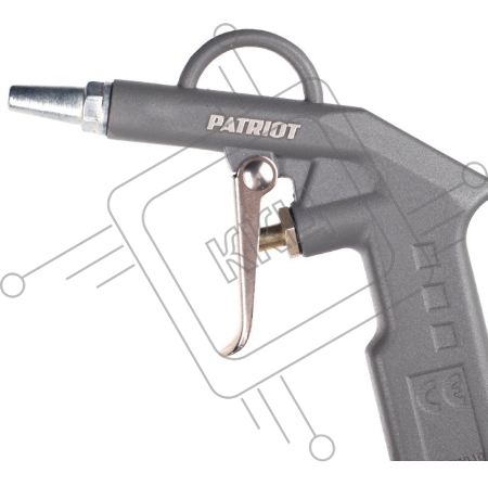 Пистолет продувочный PATRIOT GH 60A  10бар 400л/мин длина сопла25мм быстросъем