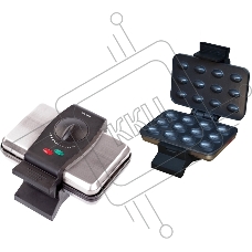 Вафельница Willmark WM-105W (1000Вт,форма орешница, терморег., антиприг.покр., инд. готовности)